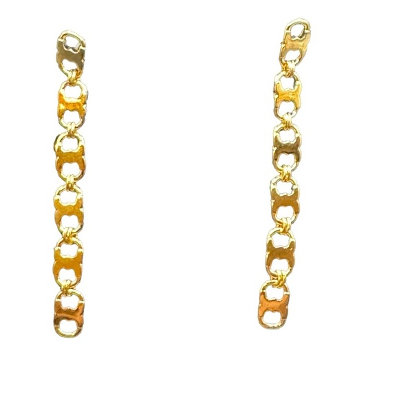 Tory Burch Jewelry - Tory Burch equestrian drop earrings in gold